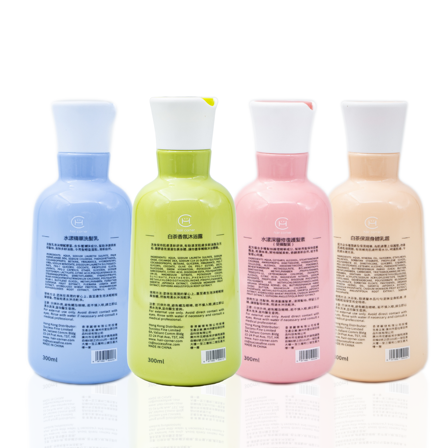 Hair Corner 白茶水漾套裝（一套四支） White Tea Moisture Set （1 set for 4）